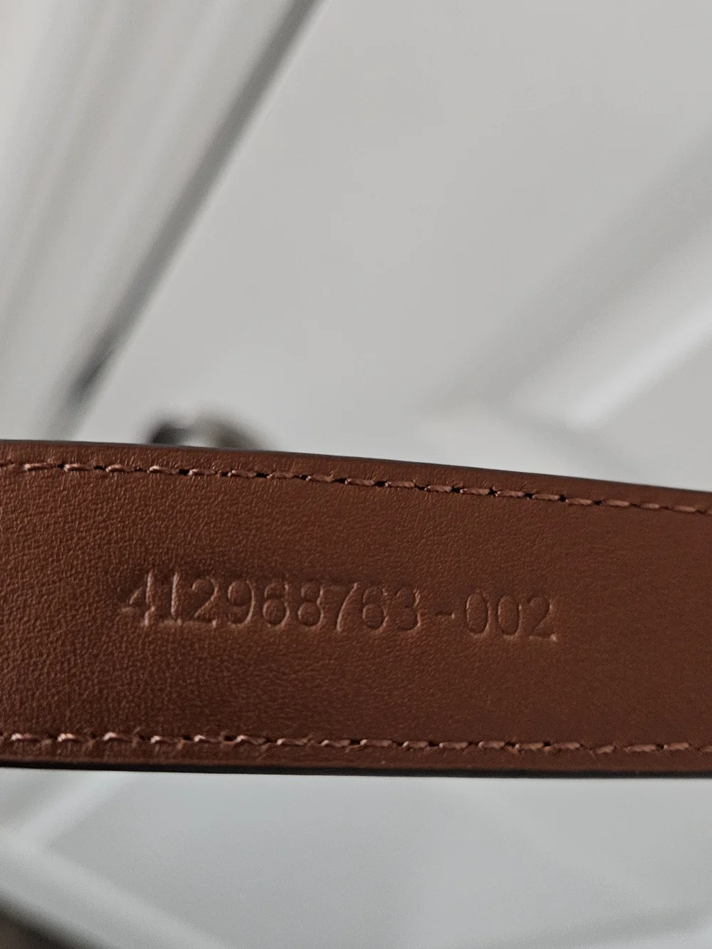 NWT Women's Lauren Ralph Lauren Logo-Keeper Leather Skinny Belt Size M